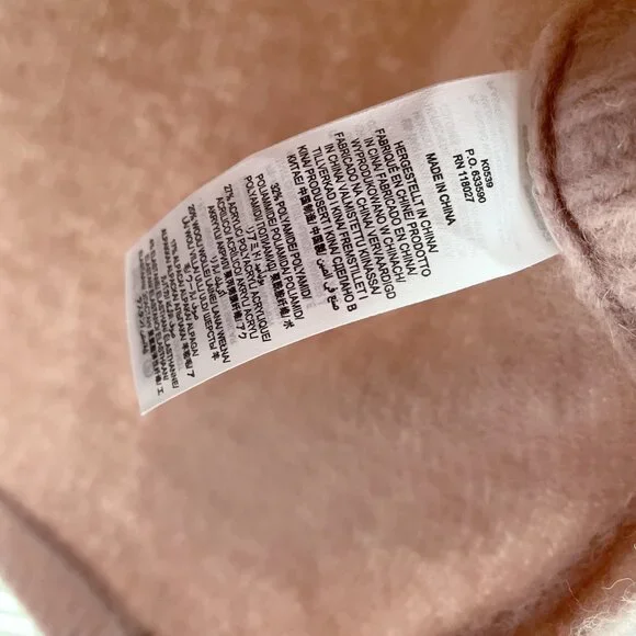 BODEN Fluffy Side Button Jumper Crew Neck Sweater Size 6 Pink Peach - Picture 13 of 16